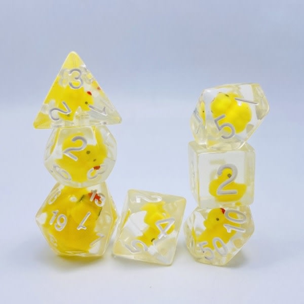 7kpl/ set DND Dice Polyhedral Dice KELTAINEN KELTAINEN keltainen yellow