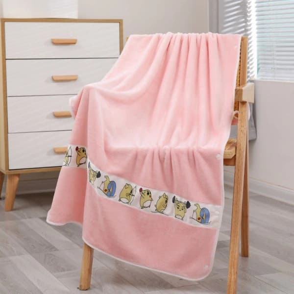 Högdensitetshandduk med katjonisk korallfleece, badhandduk