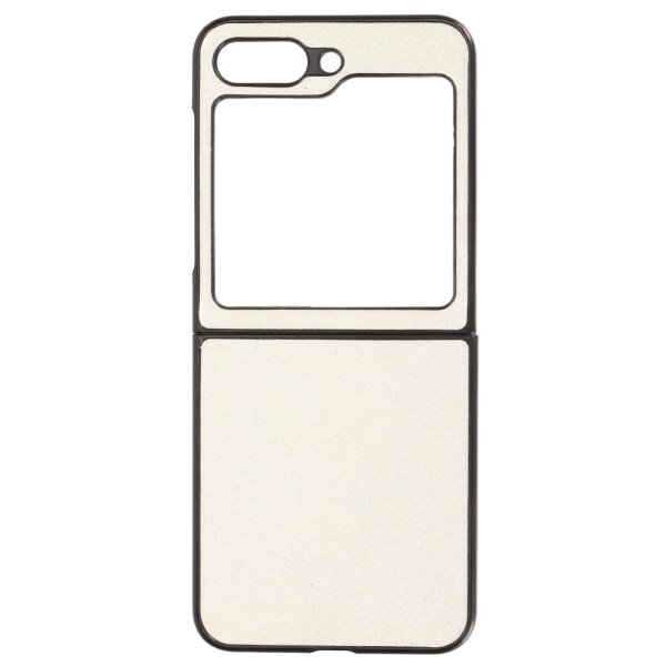 Flip Phone Case Stilfuldt ABS Anti Fall Nøjagtighed Åbning Beskyttende Flip Phone Case til Z Flip 5 White Glitter