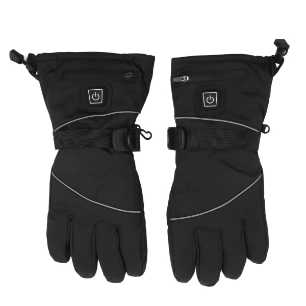 USB uppvärmda handskar för män kvinnor 3 justerbara nivåer utomhus inomhus eluppvärmd handske för klättring Fotvandring Cykling Svart