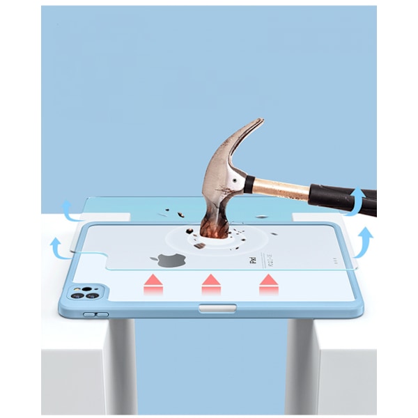 Etui for iPad Air 5. generasjon 2022, Air 4. generasjon 10,9 tommers etui med pennholder 360 roterbart Sleep/Wake-etui