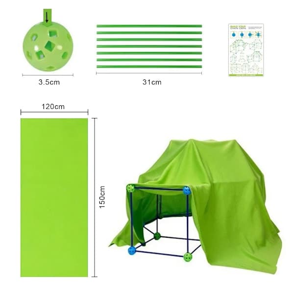 DIY Fort Byggeklodser Kit Legetelt Hus