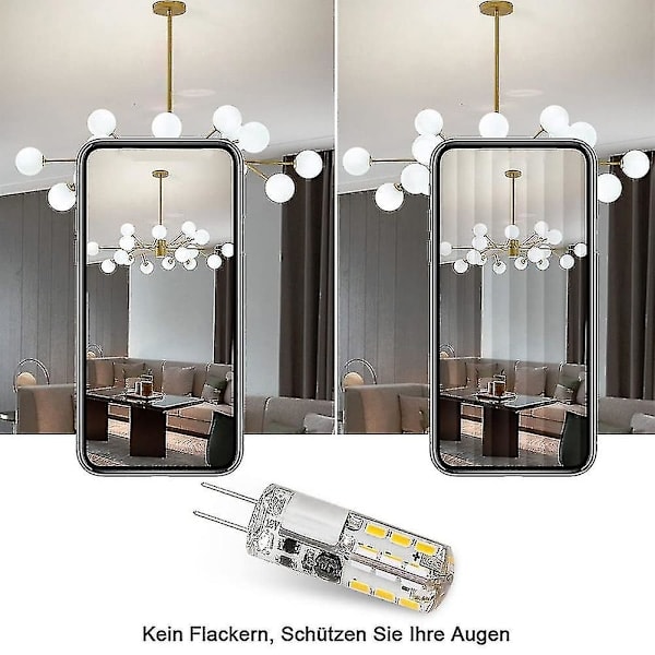 G4 LED-lampor, Varmvit, Ersättning för 20 W halogenlampor, 10-pack