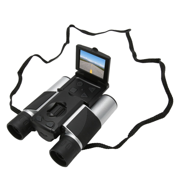Digitaalinen kiikari kameralla 2,0 tuuman LCD-tyyppi C-lataus Digitaalinen kiikarikamera Zoom-videovalokuvanauhuri videokamera hopea musta