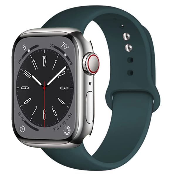 Silikonearmbånd Holdbart Apple Watch 38mm/40mm/41mm Grå Grå m