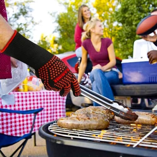 Varmebestandige Grillhandsker—pa