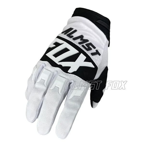 Almst Fox 2021 Aikuisten Motocross Käsineet Race Rider Maastopyöräkäsineet ATV MX UTV BMX Enduro Moottoripyörä Offroad Guantes Unisex 09-Valkoinen 09-White XL
