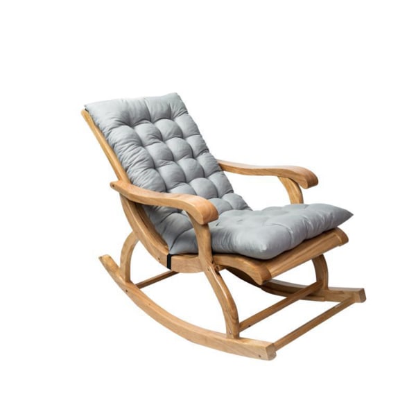 Mokkanahkainen aurinkotuolin tyyny, liukumaton keinutuolityyny Puutarhatuoli Tikattu paksu pehmustettu istuintyyny solmioilla