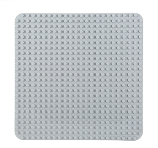 38x38 basplate - 2 stk Duplo basplater gray