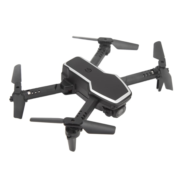 RC Drone taitettava 4K HD -kaukosäädin 4-akselinen ilmakuvausnelikopteri yli 14-vuotiaille lapsille, musta yksikamera