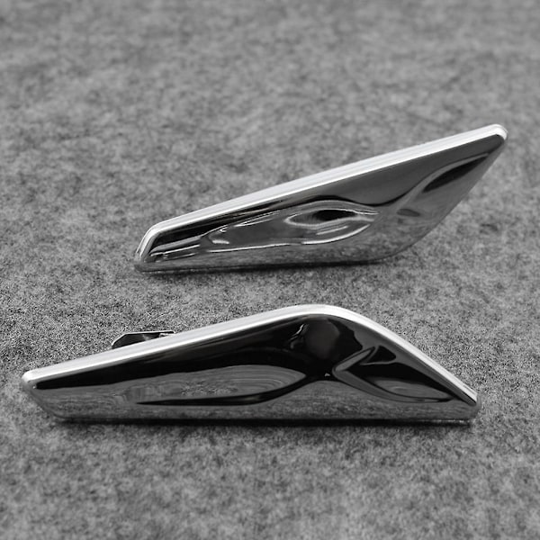 For- X3 X4 F25 F26 Fender Side Marker Blinker Light Lamp Left Or Right 51117338569 51117338570  [XC] Silver