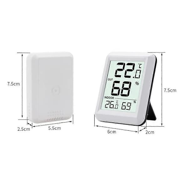 Trådløst Wifi Termometer Digital Termo Hygrometer Indendørs Udendørs