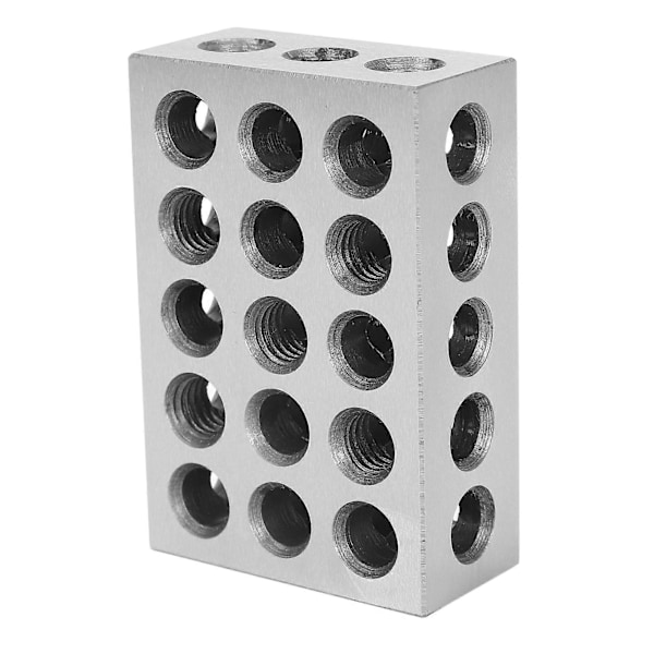 2 kpl 25x50x75mm karkaistua terästä olevia lohkoja, 23 reikää, yhdensuuntaiset kiinnityspalat, sorvityökalut, tarkkuus 0,005 m.pa