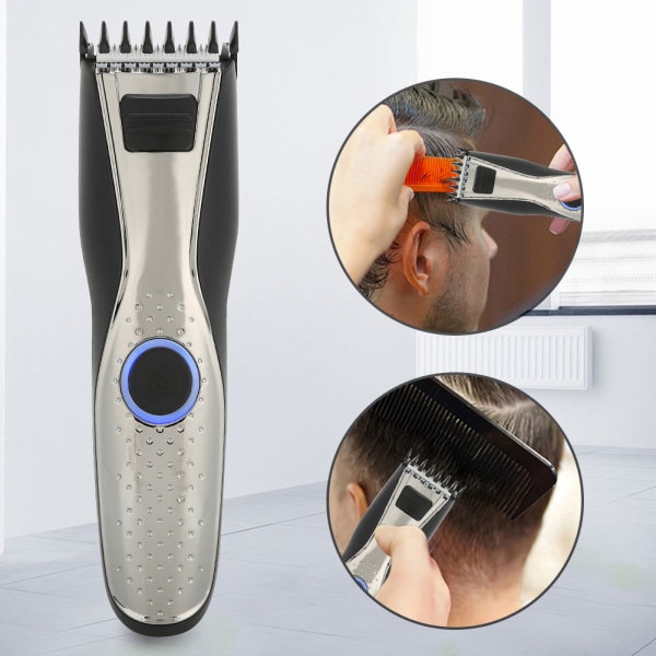 Professionel Elektrisk Hårklipper Trimmer Genopladelig Haircut Machine EU-stik