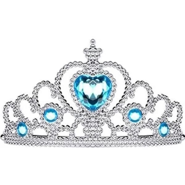 Elsa Prinsessklänning + Tiara/Fläta/Handskar - 120 cm