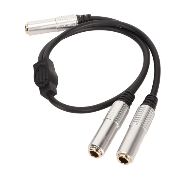 6,35 mm hunn til dobbel 6,35 mm hunnkabel Plug and Play gullbelagte kontakter Stereosplitter Y-kabel 1,6 fot