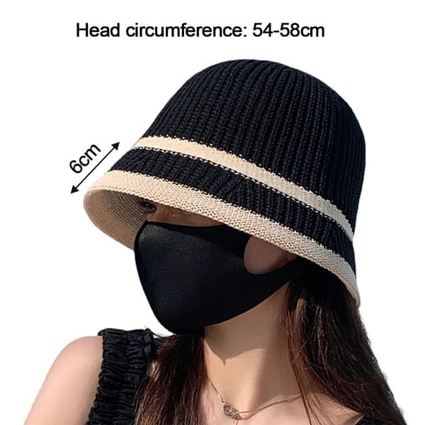 Strikket Bucket Hat Bob Hue BEIGE