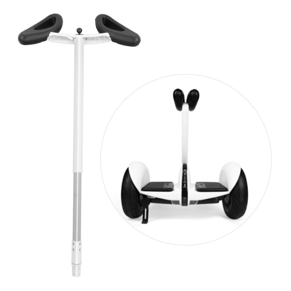 Selvbalancerende elektrisk scooter Styrebensstyr til Xiaomi Ninebot erstatnings teleskophåndtag hvid