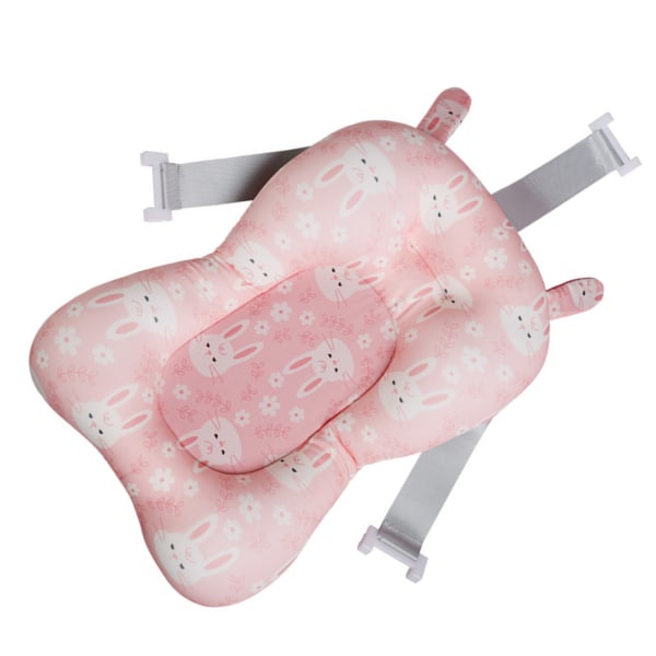 Baby Flytande Halksäker Justerbar Andas Net Spädbarnsbadkudde Rosa