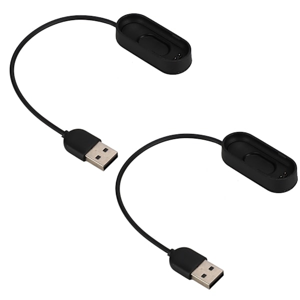 2 stk USB-lader for Xiaomi Band 4 Armbånd Ladekabel Tilbehør