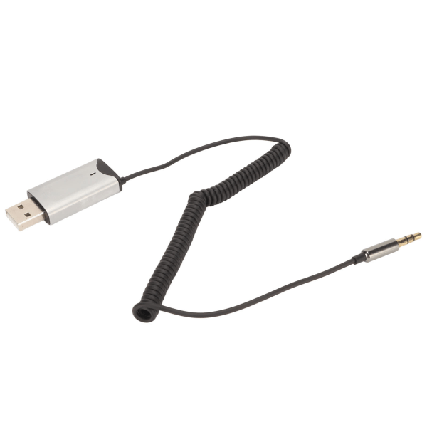 BT AUX-adapter USB 2,0 till 3,5 mm Enkel anslutning Inbyggd mikrofon 11yd Distance AUX BT-mottagare för hemdator i bil