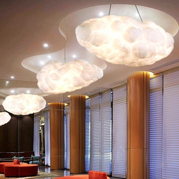 Paris Molnlampa Ljus Justerbar Bedårande Utseende Artificiell Moln LED Taklampa [kk]