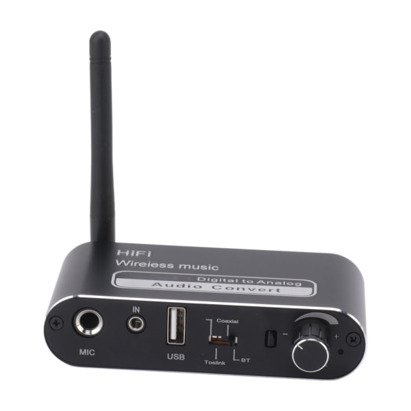 Digital til Analog Converter Koaksial til Analog Adapter Bluetooth 5.1 lydmottaker