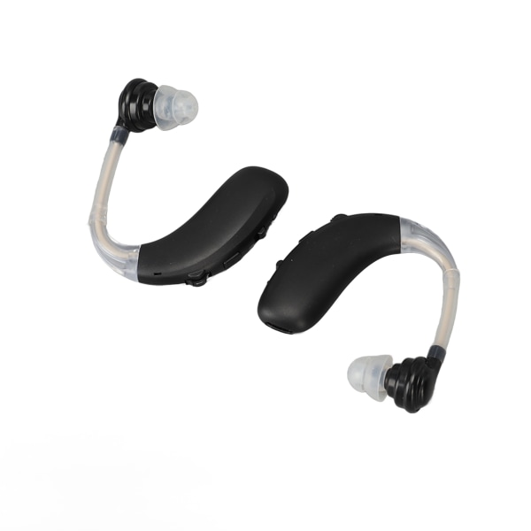 1 par oppladbar lydforsterker Bluetooth stabil overføring Støyreduksjon Lydapparat Høreapparat Svart