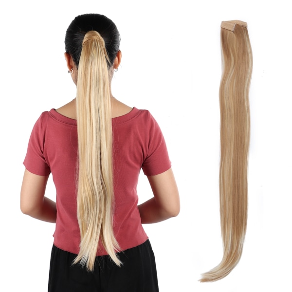 Kvinder langt lige hår Extension hestehale paryk klip i hestehale falsk hår stykke Styling 04#