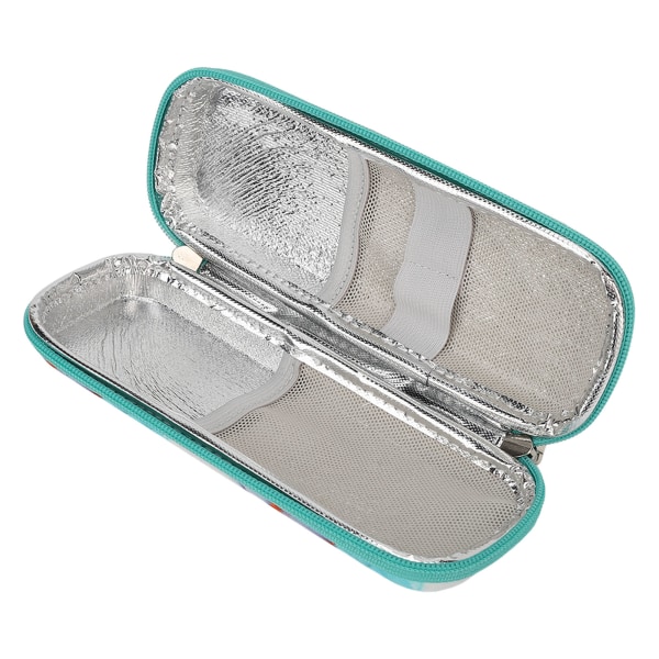 Travel Insulin Cooler Case Diabetiker isolert kjølepose for insulinpenn Diabetiker forsyninger Marmorgrønn