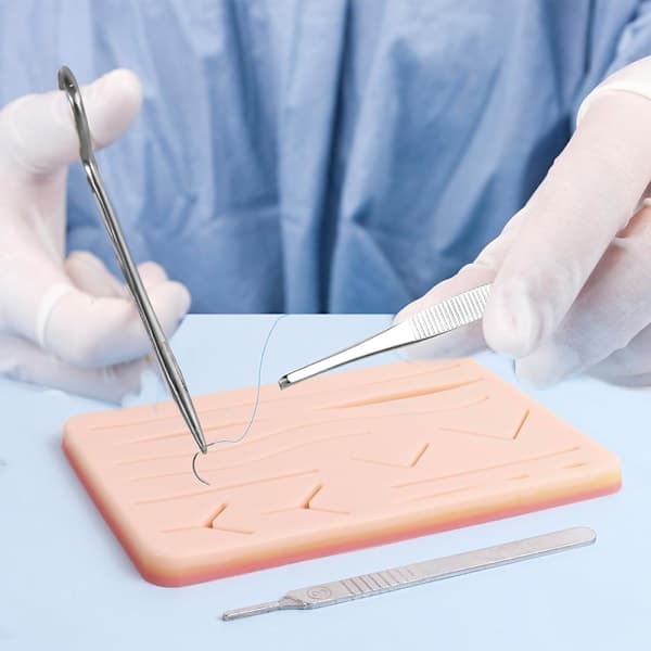 Complete Suture Practice Kit (19 Pieces) for Medical Students Suture Training