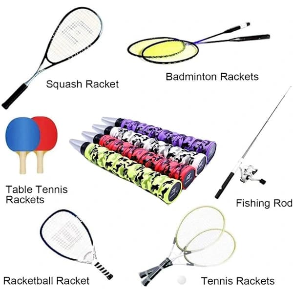 Grepptejp Tennisracket Absorberande Grepptejp 5 Färger