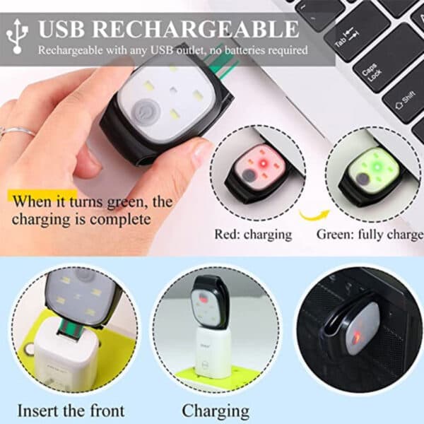 Clip-on Lampe til Hue, Hund, Trøje – Løbelampe