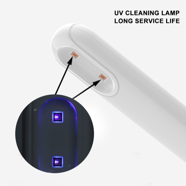 5 W:n ladattava kannettava ultraviolettipuhdistuslamppu kotitalouksien kädessä pidettävä UV-tikkuvalo