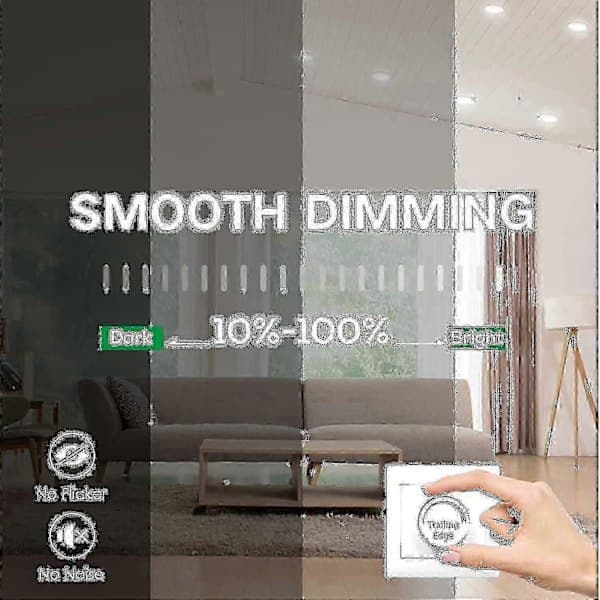6-pak 7W LED Downlight Slim älld Takspotlight