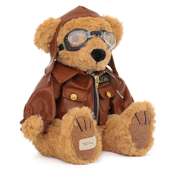 Pilotbjörn, Harley Biker -nalle pehmolelu 28cm