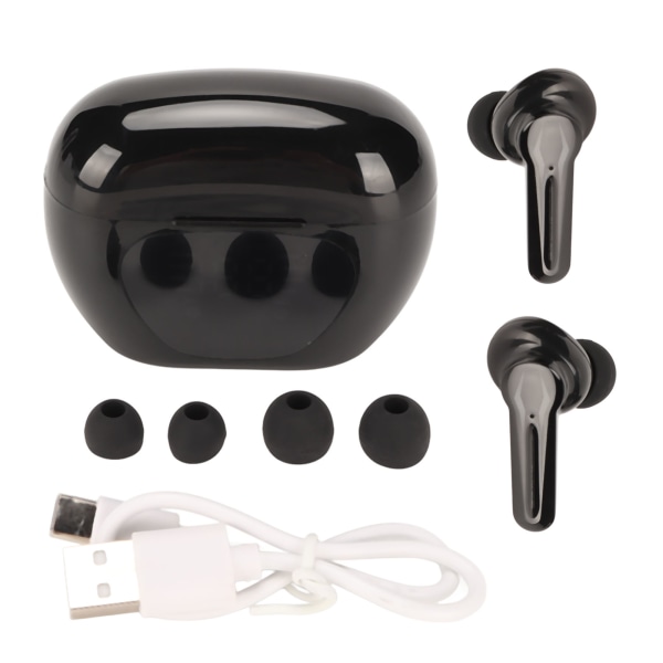 Trådløse Bluetooth-øretelefoner Touch Control Støjreducerende LED Digital Display Stereo Vandtætte øretelefoner med mikrofon
