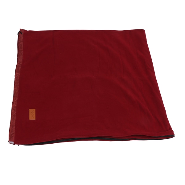 Sovepose liner Super tyk fleece blød sovepose liner tæppe til campingrejser Rygsæk Dyb rød