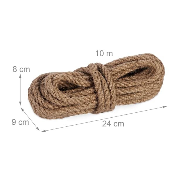 Juuttiköysi 10 mm x 10 m, 2 kpl:n setti