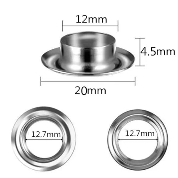 Øljettverktøysett, 12 mm, Sølv 1/2 \"