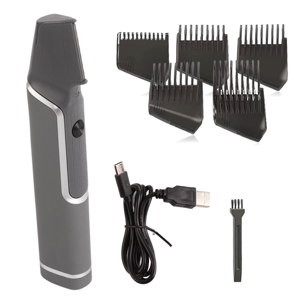 5 i 1 hårtrimmer og kroppstrimmer uttrekkbar USB Elektrisk kroppshårtrimmer Titan kroppstrimmer