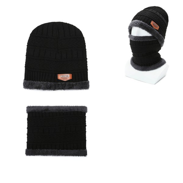 Hattskjerfsett Bærbart Komfortabelt, varmt polstret strikkehodeskalle Hattskjerf for utendørskjøring