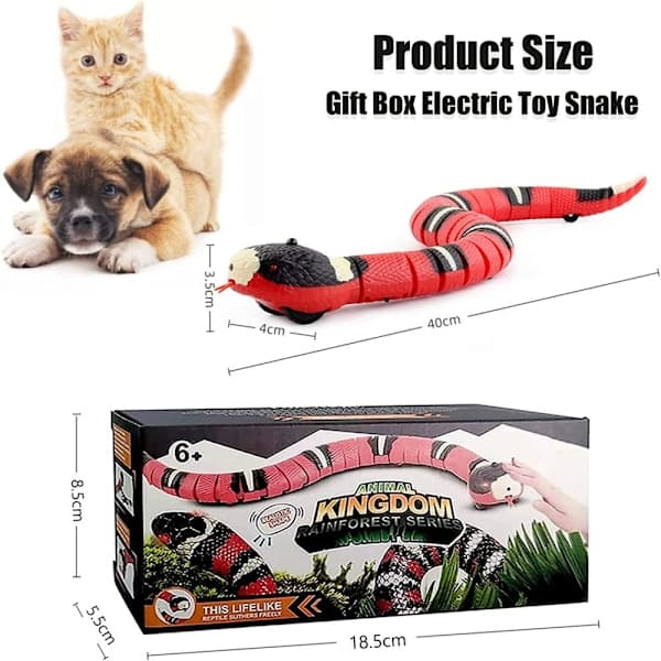 USB Rechargeable Snake Cat Toy with Intelligent Sensor