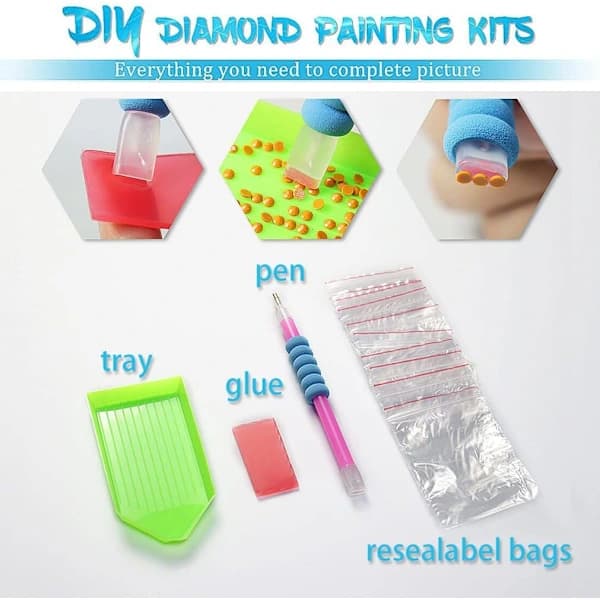 (30x40cm) Diamantmaleri for jul - Diamantkunstsett