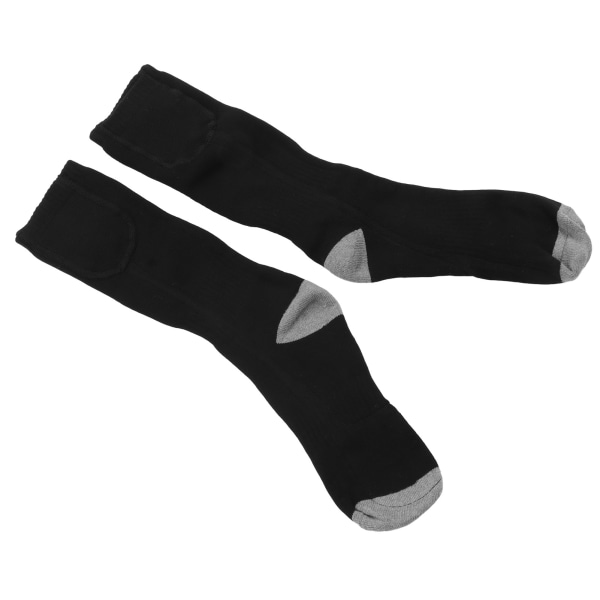 1 par opvarmede sokker 3 varmeindstillinger Varme vintersokker Komfortable elektrisk opvarmede termosokker til vandring Skiløb Sort