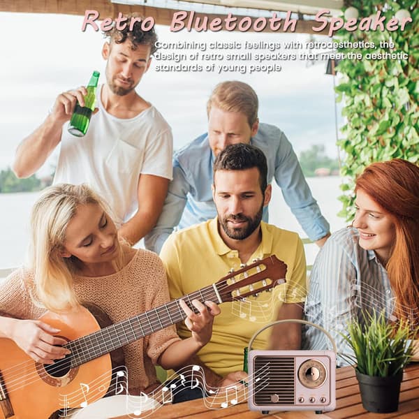 Retro Bluetooth-högtalare, Retro Klassisk Stil Retro-högtalare, hög