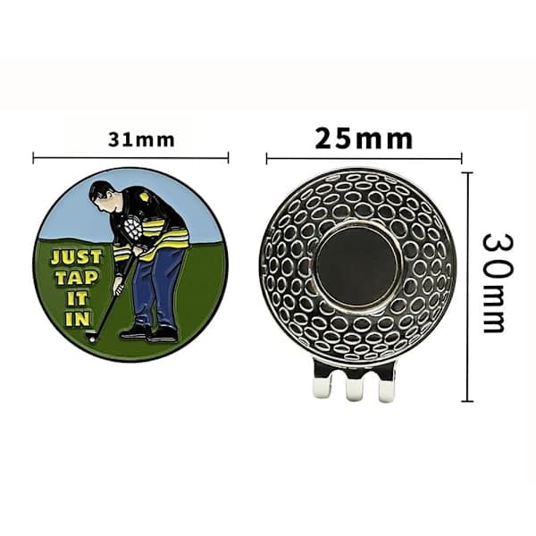Golfboldmarkør Golfhatteclips D D D