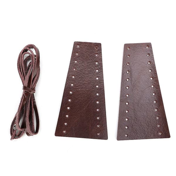 2 stk Motorcykel Gear Shift Bremskobling Beskyttelse Mikrofiber Læder 15-18MM/0.59-0.71in Brun