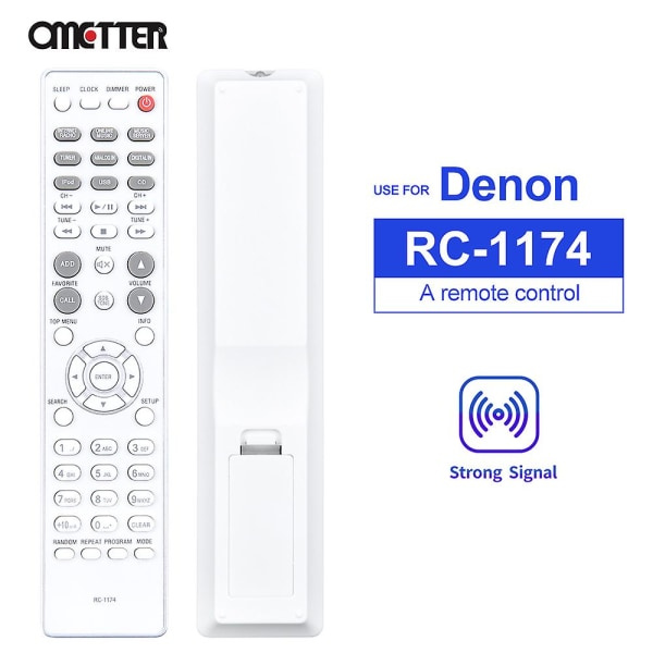 Fjernbetjening til Denon Prime Dele RC-1174 RCD-N8 RC-1199 RCD-N9 RC-1154 RCD-N7 Netværkslyd CD-modtager