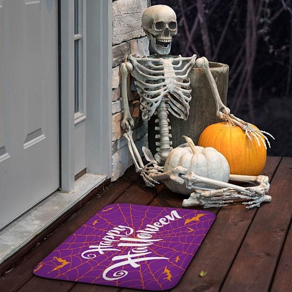 Glad Halloween Dörrmatta Spindelnätsmatta 5 5 5
